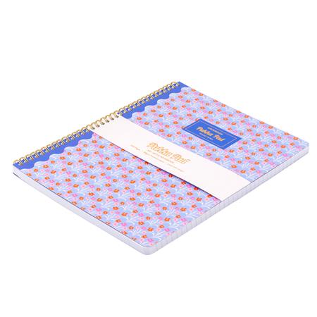 Spirálfüzet, A4+, vonalas, 100 lap, PUKKA PAD "Floral Jotta Notebook", vegyes minta